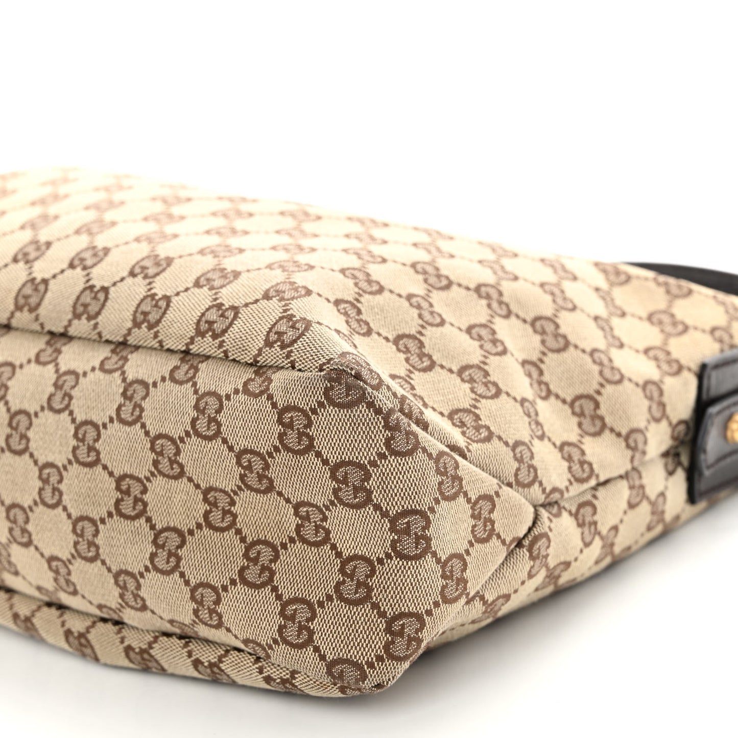 Monogram Medium Horsebit Chain Hobo Dark Brown