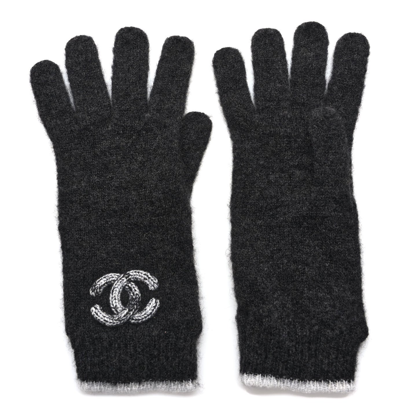 Cashmere Silk CC Gloves Dark Grey