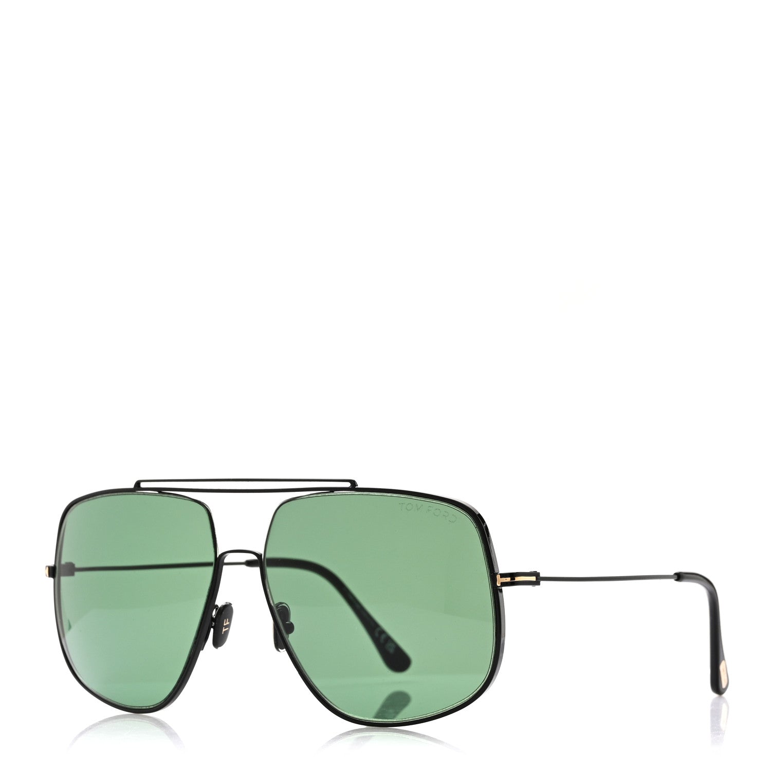 Tom Ford Metal Liam Sunglasses TF927 Green Black 1 of 5