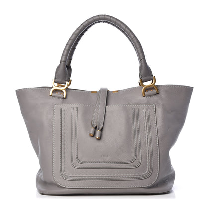 Chloe Calfskin Large New Marcie Tote Cashmere Grey 1 of 10