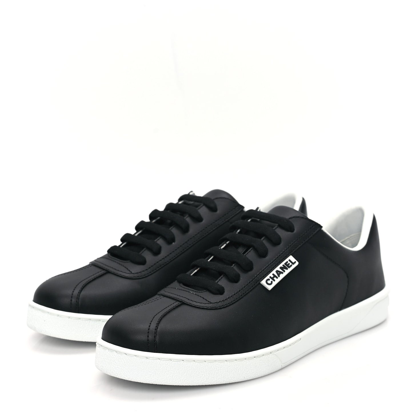 Calfskin CC Womens Sneakers 41 Black