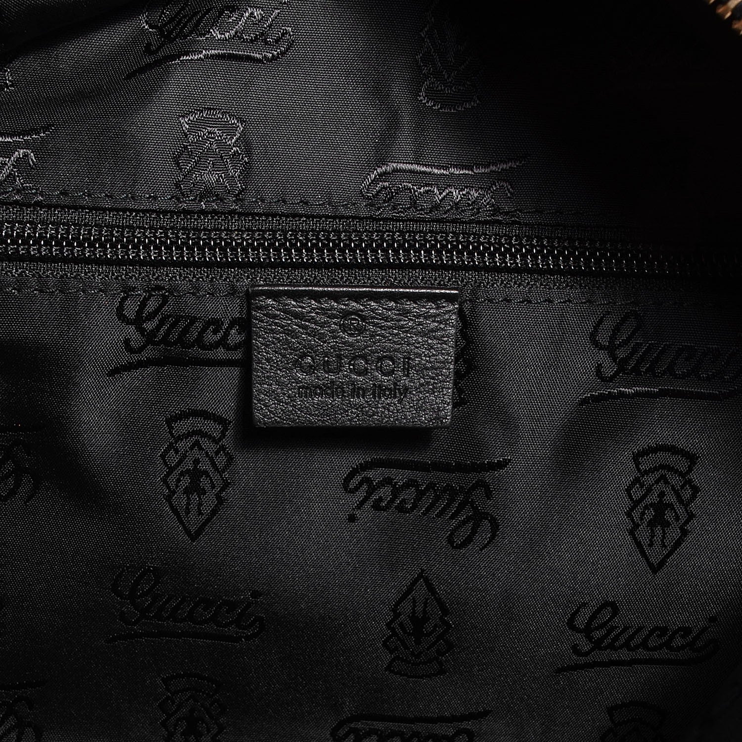 Gucci Guccissima Medium Classic Backpack Black 6 of 9