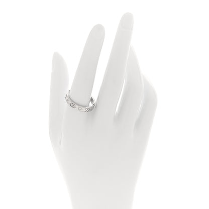 Gucci 18K White Gold Diamond Icon Band Ring 60 9 2 of 6