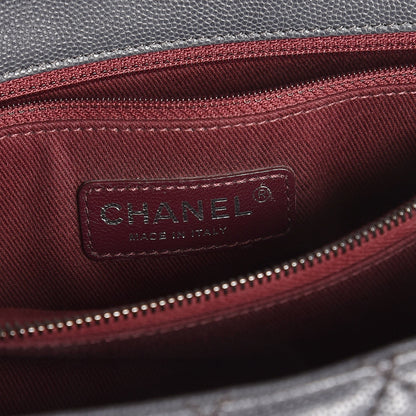 Chanel Caviar Quilted Small Coco Handle Flap Gray 6 of 9