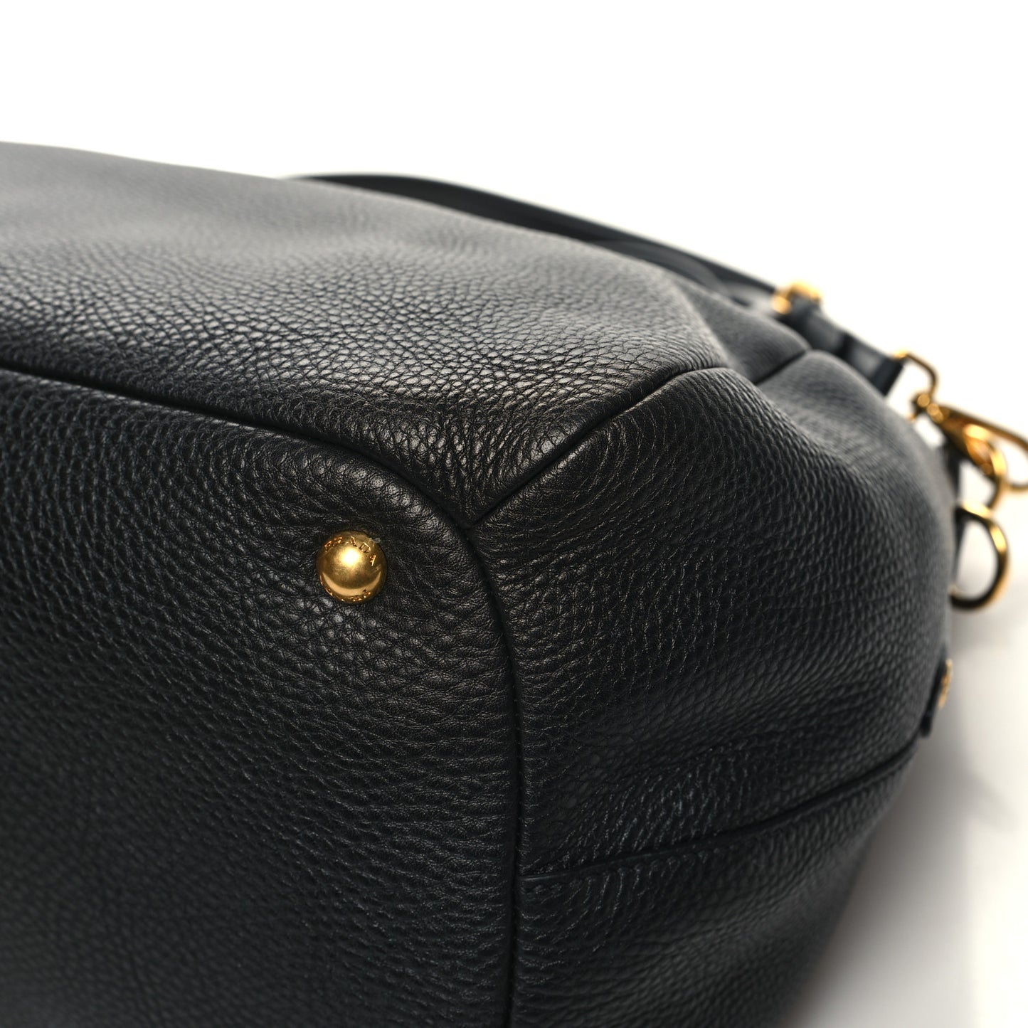 Vitello Daino Tote Black