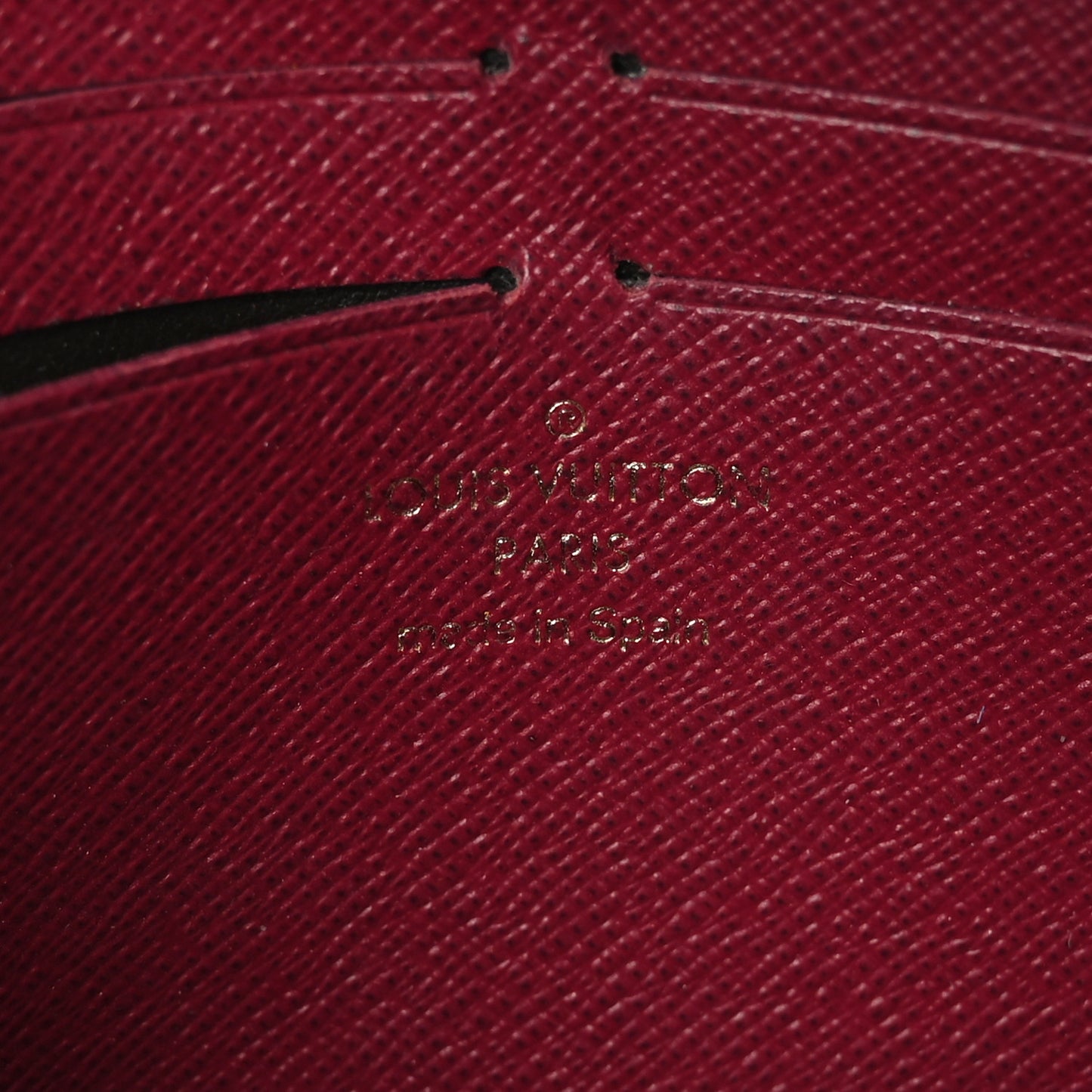 LOUIS VUITTON Monogram Jeanne Wallet Fuchsia