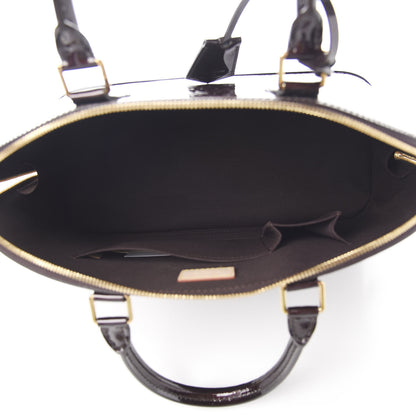 Louis Vuitton Vernis Alma MM Amarante 4 of 8