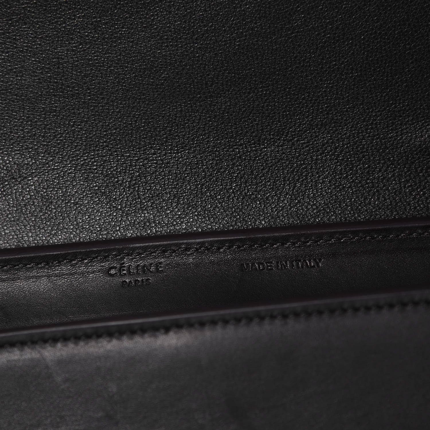 Celine Sleek Calfskin Small Tri-Color Trapeze Moss Green 5 of 11