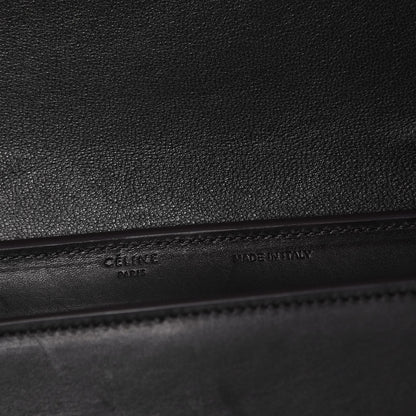 Celine Sleek Calfskin Small Tri-Color Trapeze Moss Green 5 of 11
