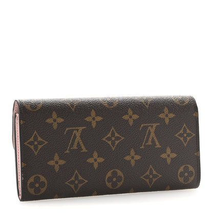 Louis Vuitton Monogram Emilie Wallet Rose Ballerine 3 of 10