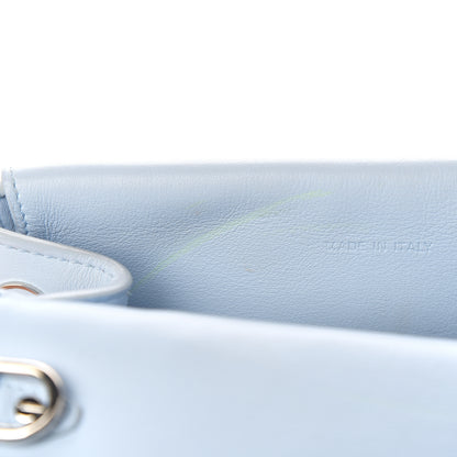 Christian Dior Patent Smooth Calfskin Mini Be Dior Flap Orange Light Blue 11 of 20