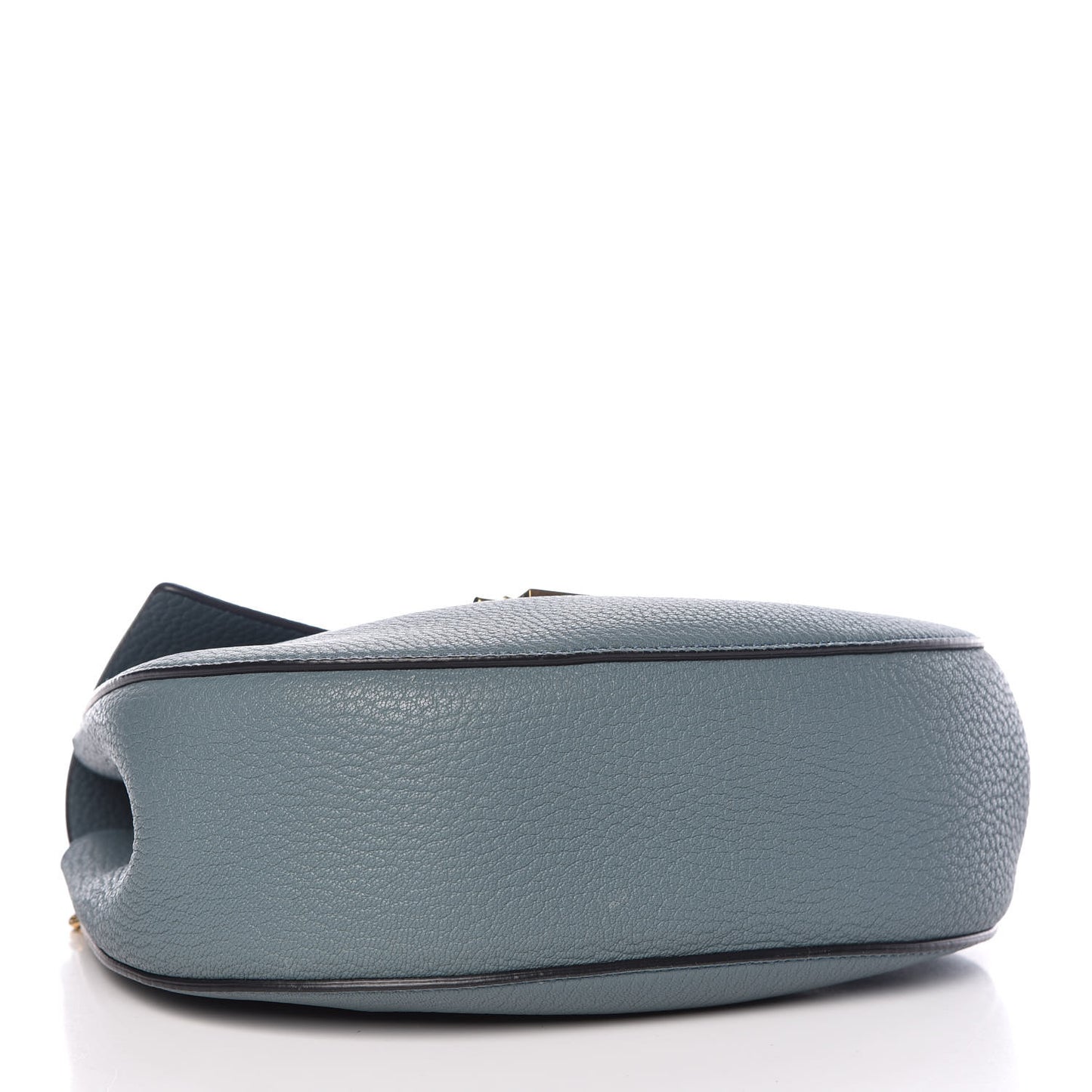 Grained Lambskin Drew Shoulder Bag Cloudy Blue