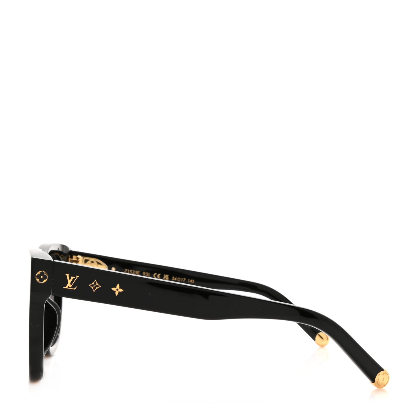 Acetate My Monogram Square Sunglasses Z1523E Black