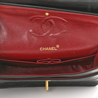 Chanel Lambskin Quilted Medium Double Flap Black 5 of 11