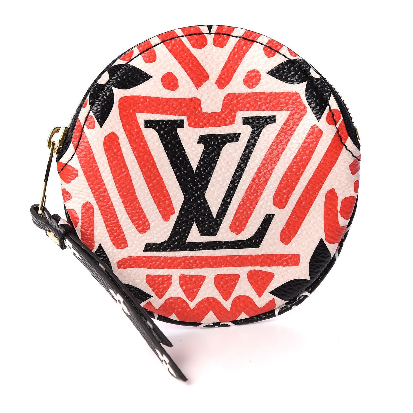 Monogram Giant Crafty Round Coin Purse Creme Rouge