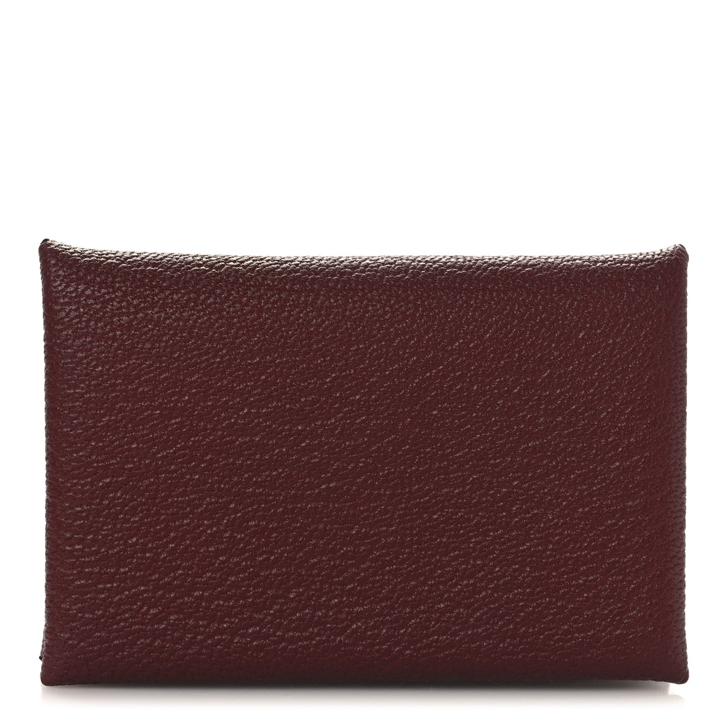 Chevre Mysore Calvi Card Case Rouge H