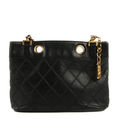 Chanel Lambskin Diamond Stitch Shoulder Bag Black 1 of 8