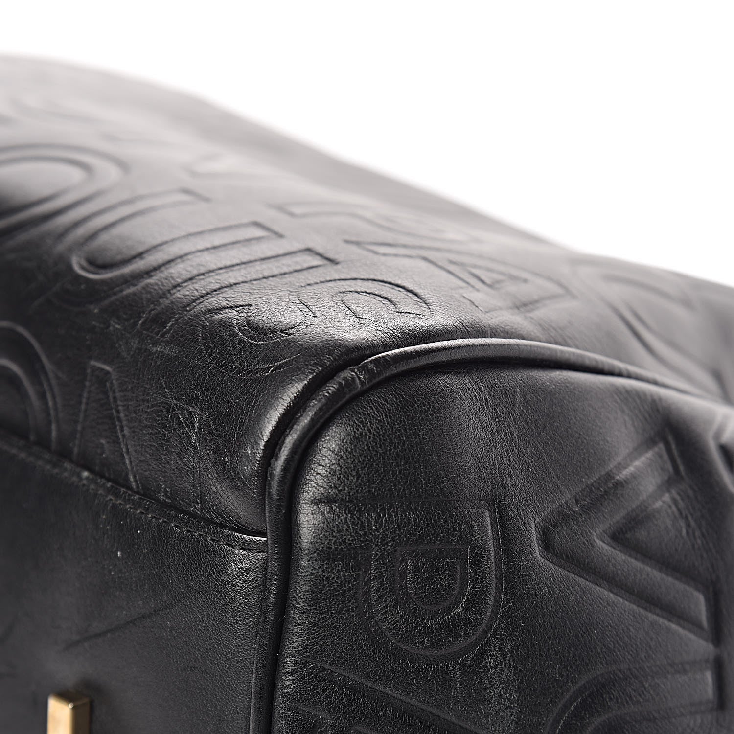 Louis Vuitton Calfskin Embossed Speedy Cube 30 Black 8 of 12