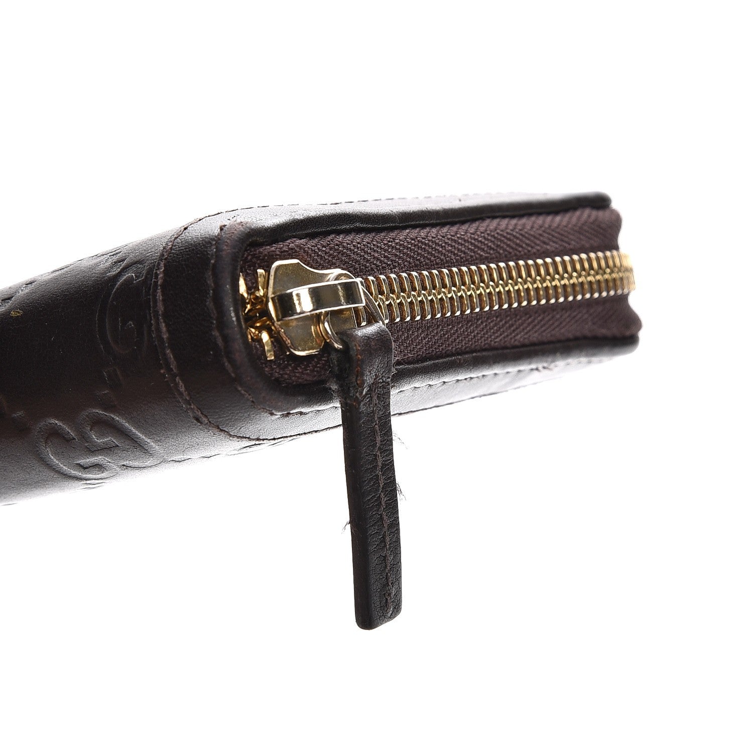 Gucci Guccissima Sukey Zip Around Wallet Dark Brown 20 of 20