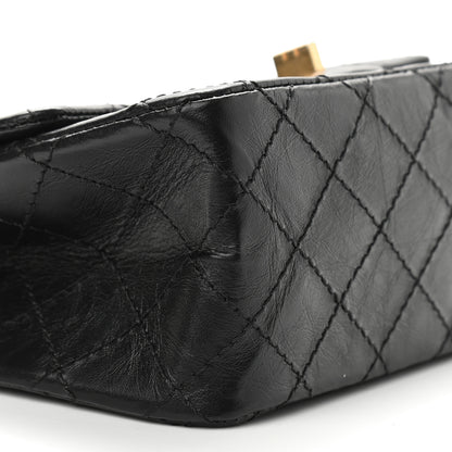 Chanel Aged Calfskin Quilted 2.55 Reissue Mini Flap Black 8 of 9