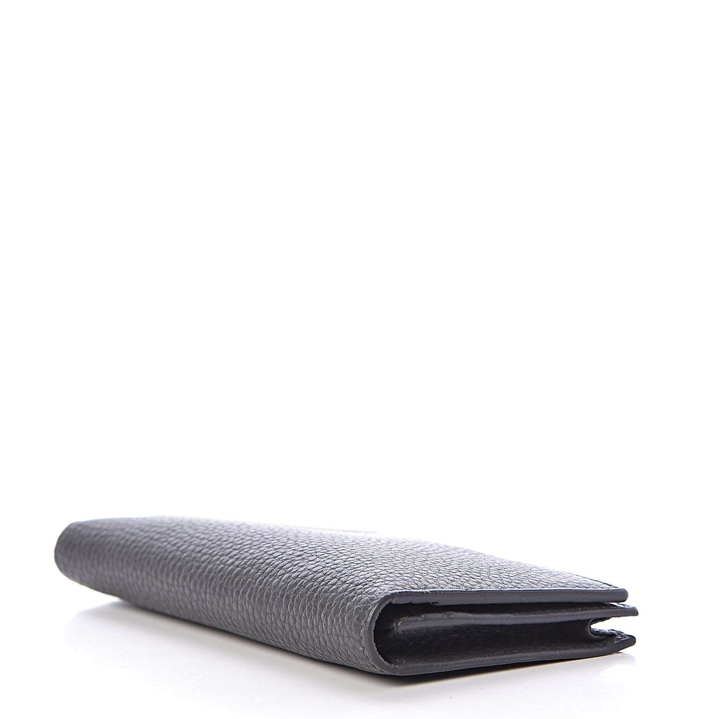 Cuoio Romano Stamp Patch Continental Wallet Asfalto
