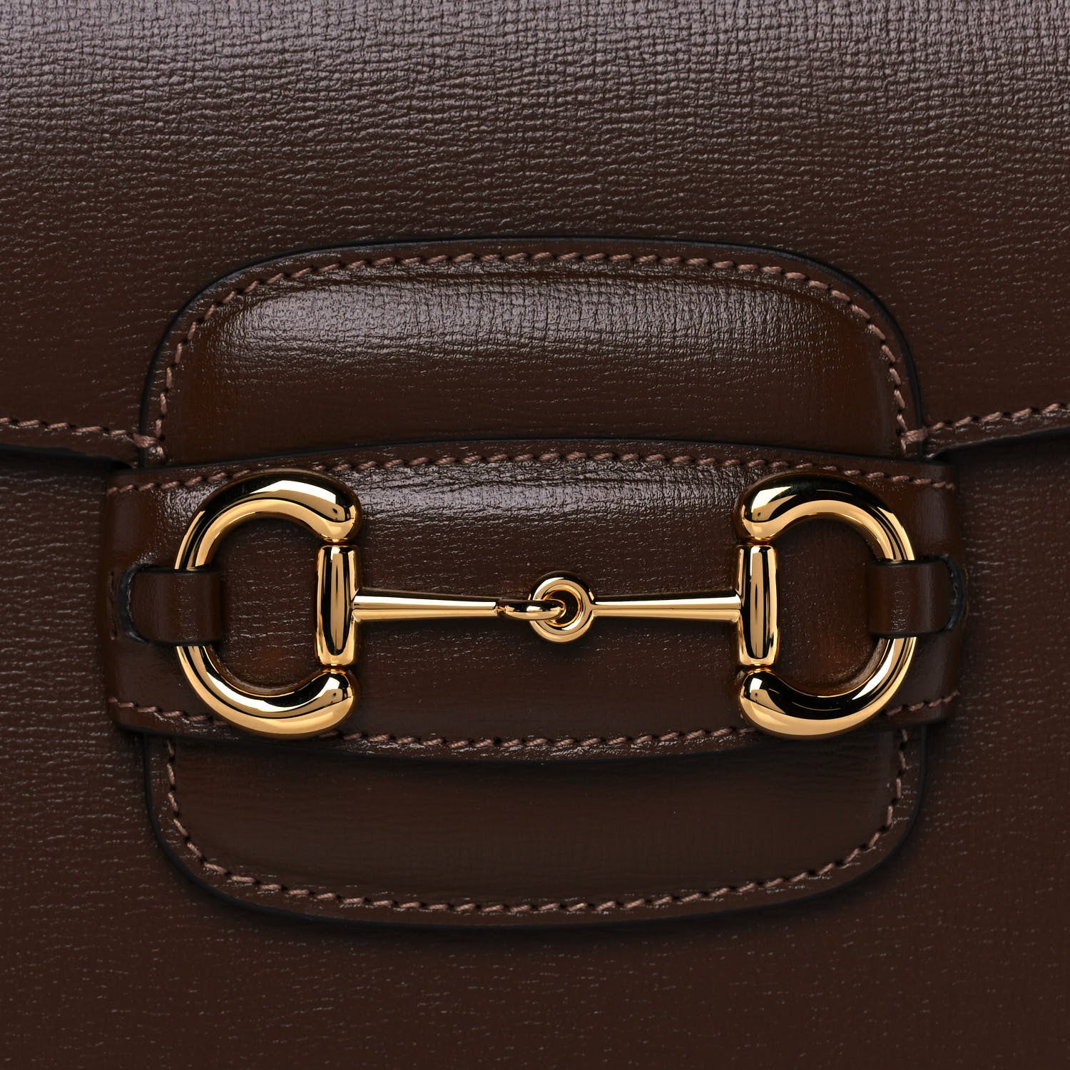Gucci Azalea Calfskin Horsebit 1955 Shoulder Bag Brown Sugar 10 of 12