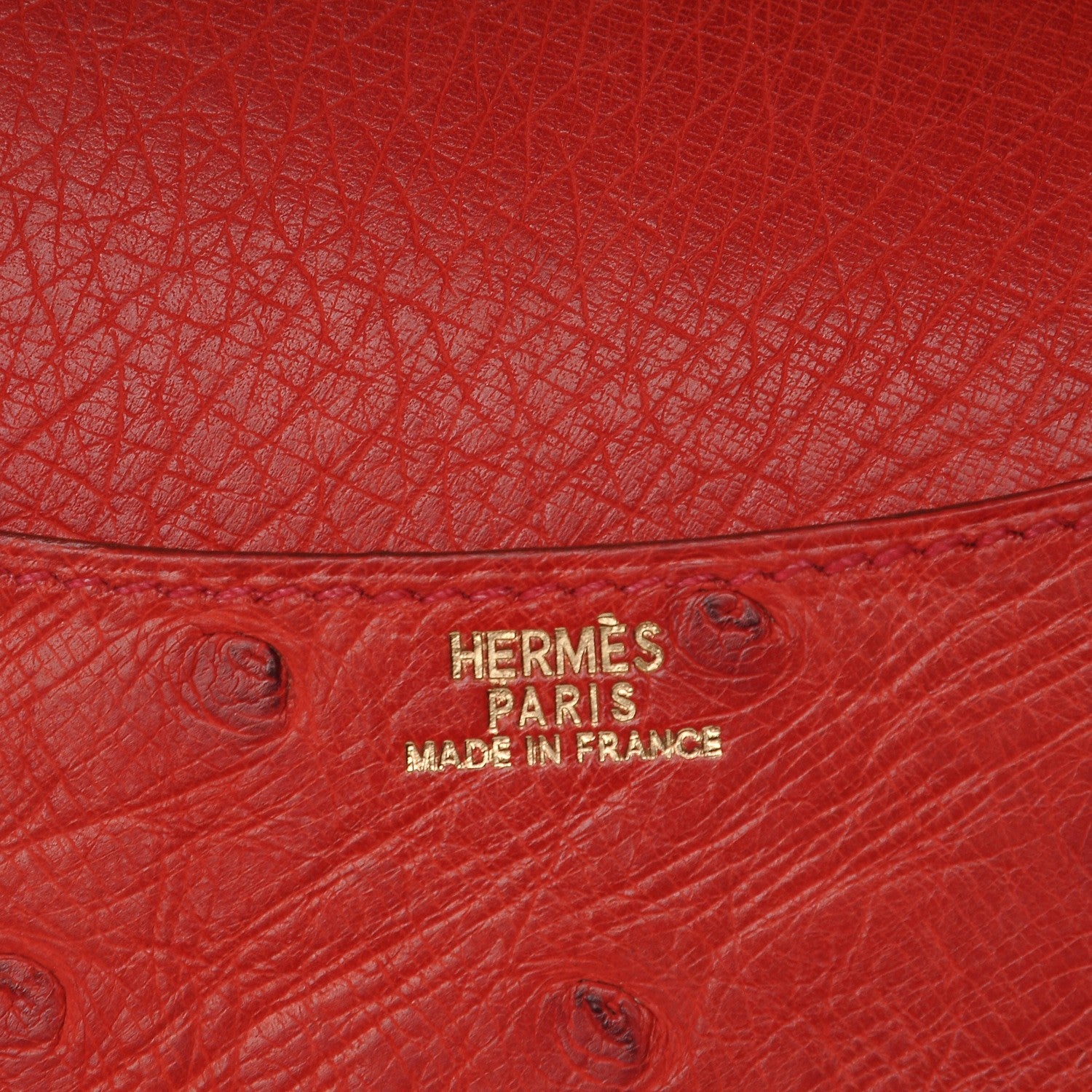 Hermes Ostrich Globe Trotter Agenda Cover Rouge Vif 6 of 8