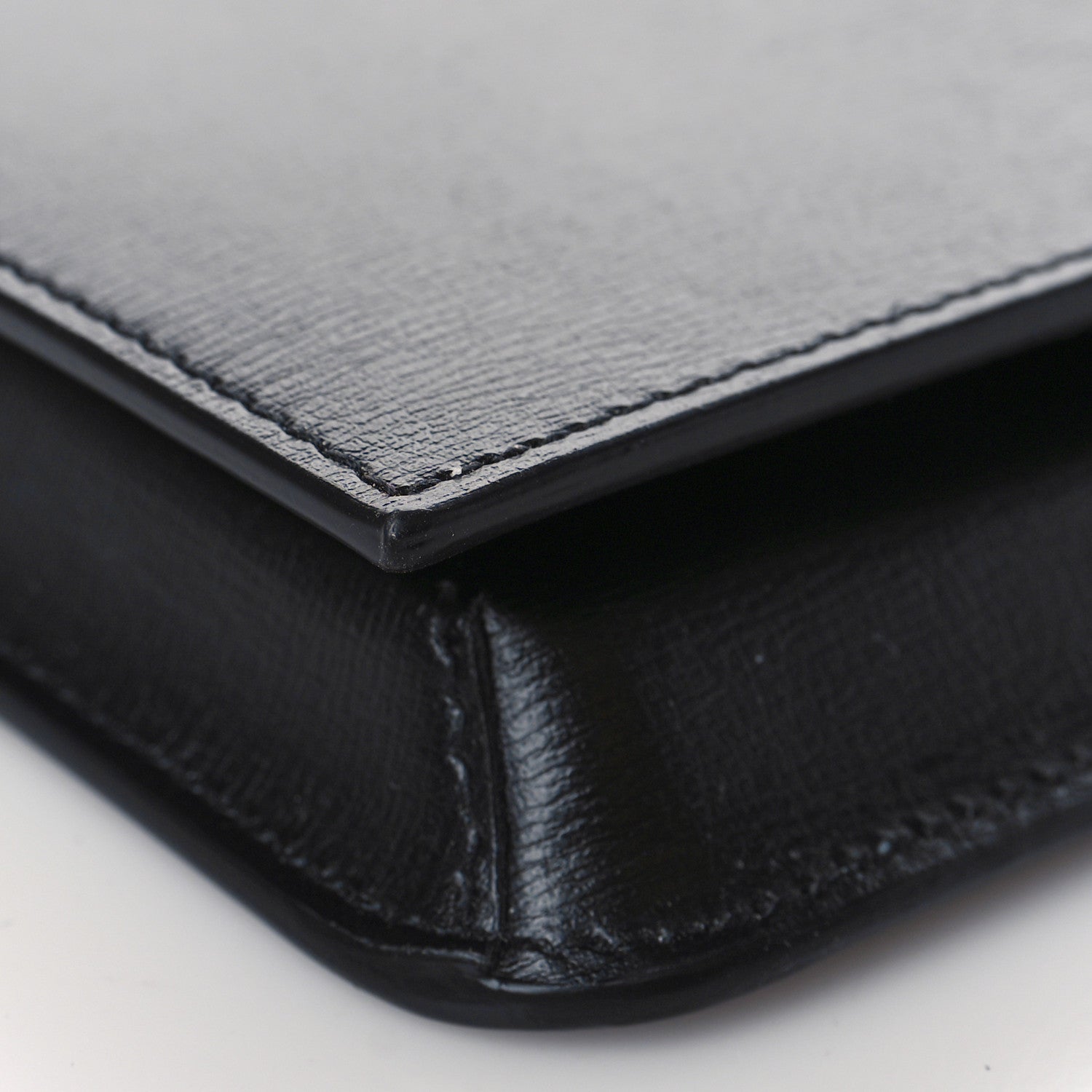 Saint Laurent Smooth Calfskin Monogram Phone Holder Crossbody Black 8 of 10