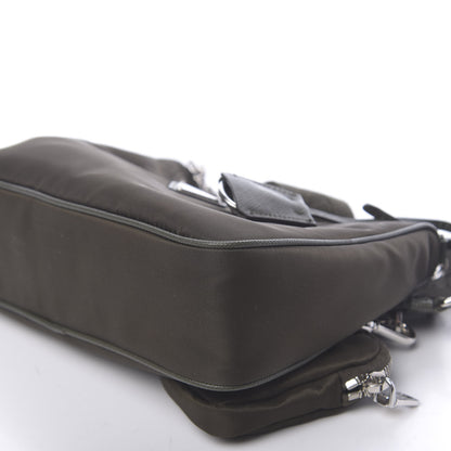 Prada Tessuto Nylon Saffiano Re-Edition 2005 Shoulder Bag Mimetico 9 of 10