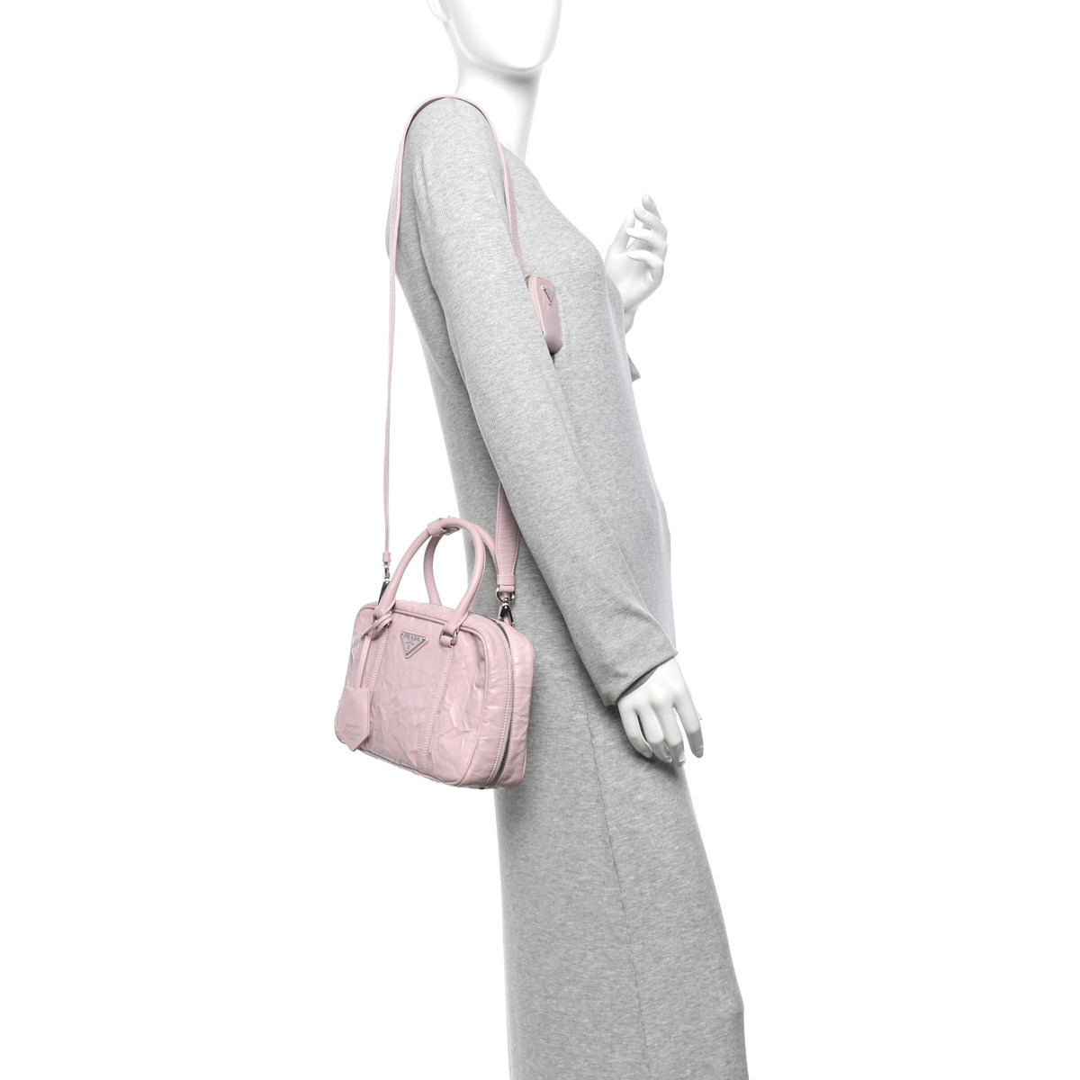 Nappa Antique Medium Re-Edition 2001 Two Handle Bag Alabastro