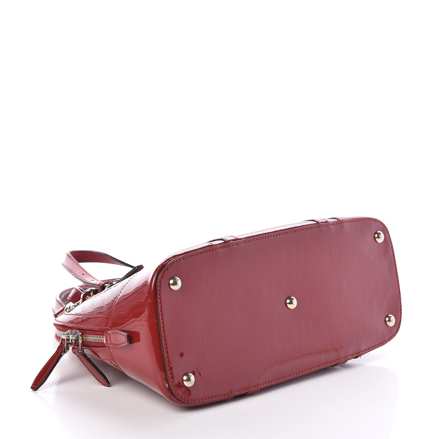 Gucci Patent Microguccissima Small Nice Top Handle Dome Bag Rose Bed 4 of 16