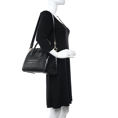 Givenchy Calfskin Crocodile Embossed Small Antigona Black 2 of 11