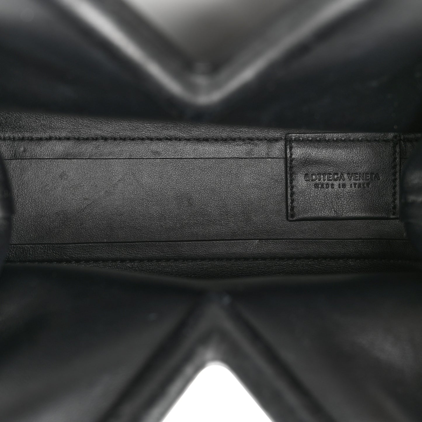 Calfskin Small The Point Triangle Bag Black