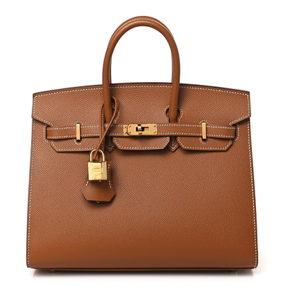 Hermes Epsom Birkin Sellier 25 Gold 1 of 10