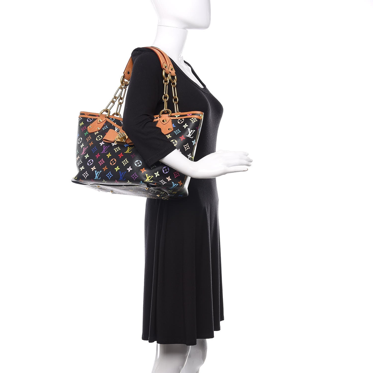 Louis Vuitton Monogram Multicolor Annie GM Black 2 of 10