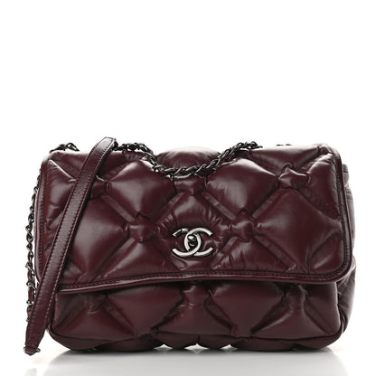 Chanel Calfskin Quilted Small Chesterfield Flap Burgundy 1 of 10