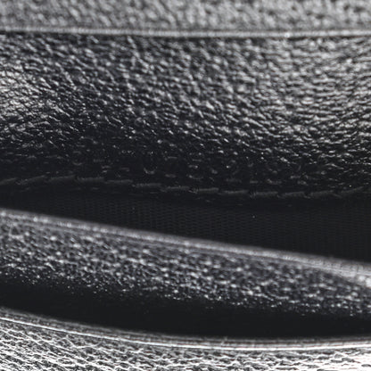 Gucci Calfskin Boar Effect GG Marmont Card Case Black 7 of 7