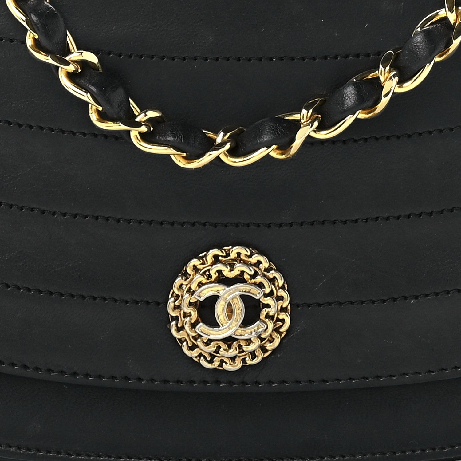 Chanel Lambskin Ribbon Stitched Small Single Flap Black 7 of 12