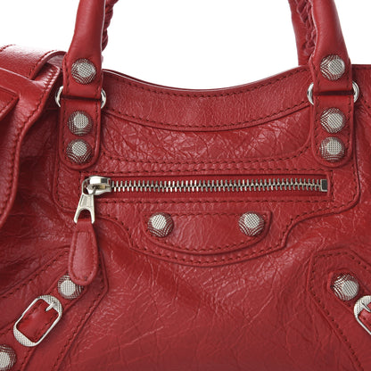 Balenciaga Agneau Giant 12 Silver Hardware Mini City Rouge Cardinal 10 of 10