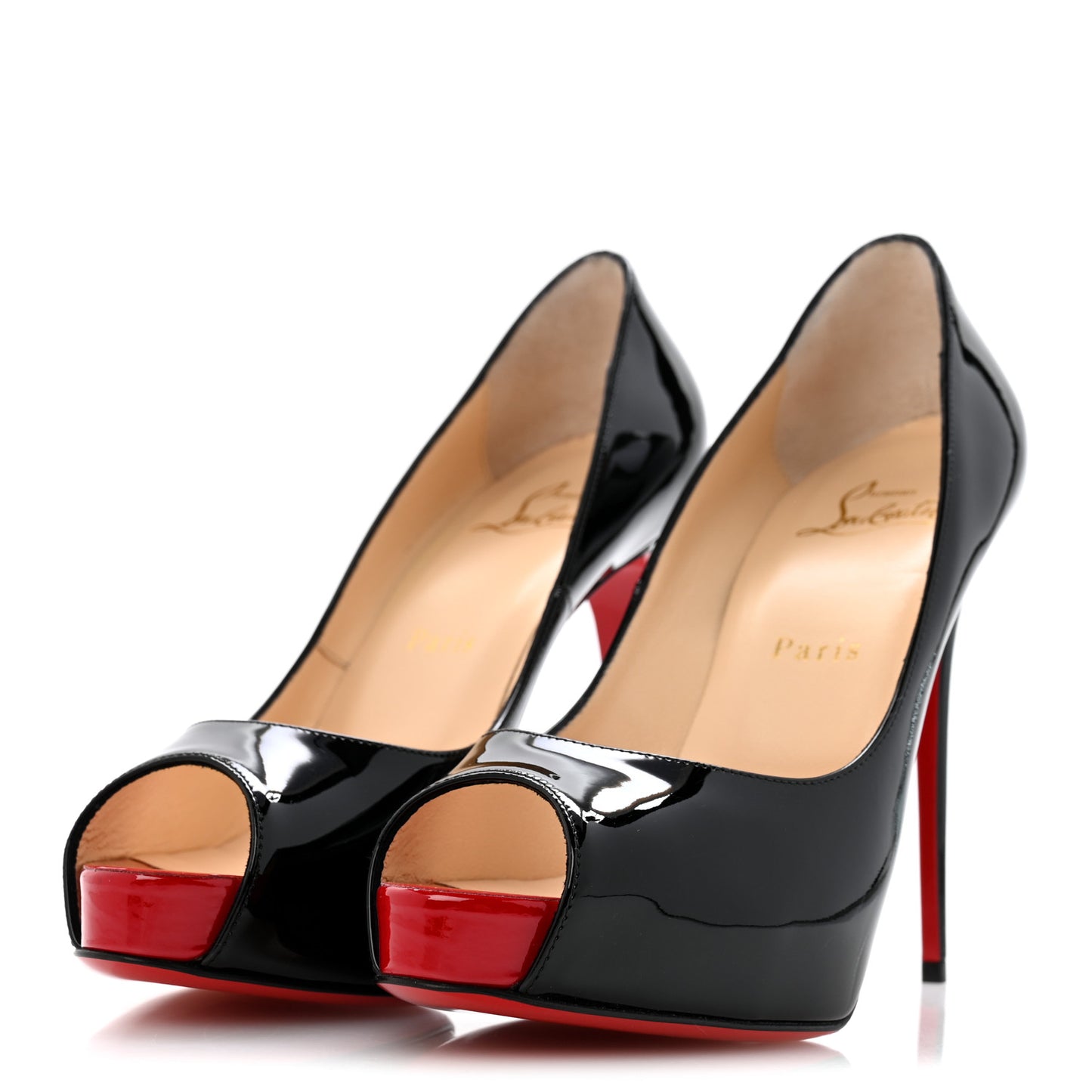 Patent New Very Prive 120 Pumps 37.5 Black Red