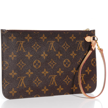 Louis Vuitton Monogram Neverfull MM GM Pochette Fuchsia 3 of 7