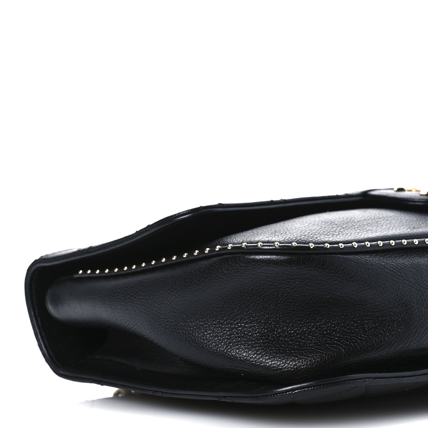Chanel Caviar Quilted Large Studded Flap Black 9 of 12