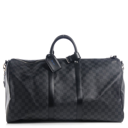 Louis Vuitton Damier Graphite Keepall Bandouliere 55 1 of 9