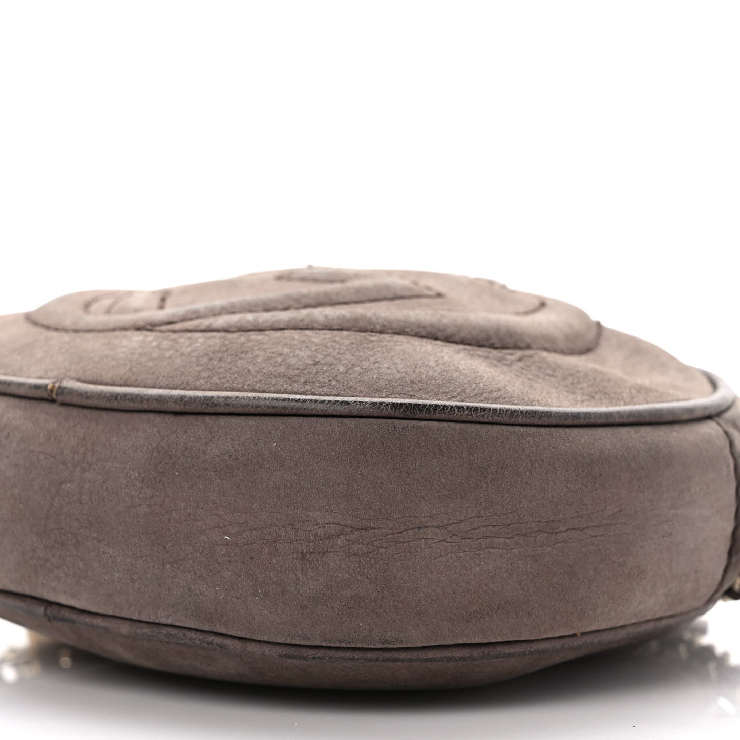 Vitello Range Mini Soho Chain Bag Grey Field