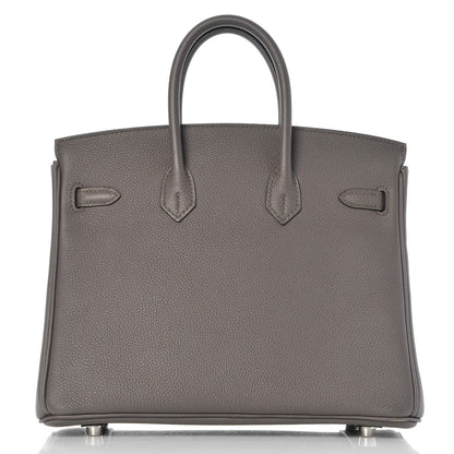 Hermes Togo Birkin 25 Etain 5 of 34