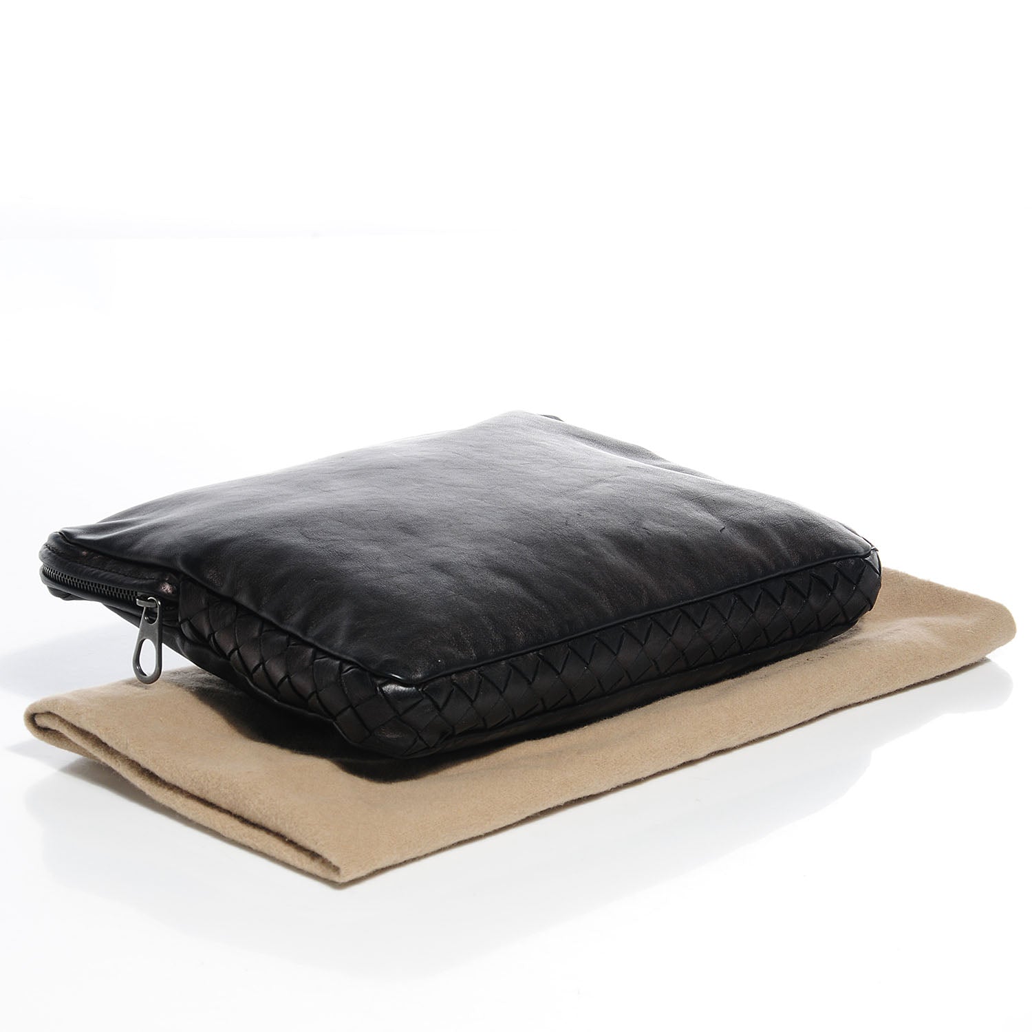 Bottega Veneta Calf Intrecciato Clutch Nero Black 4 of 9
