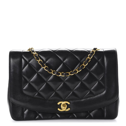Chanel Lambskin Quilted Medium Single Flap Black 1 of 10