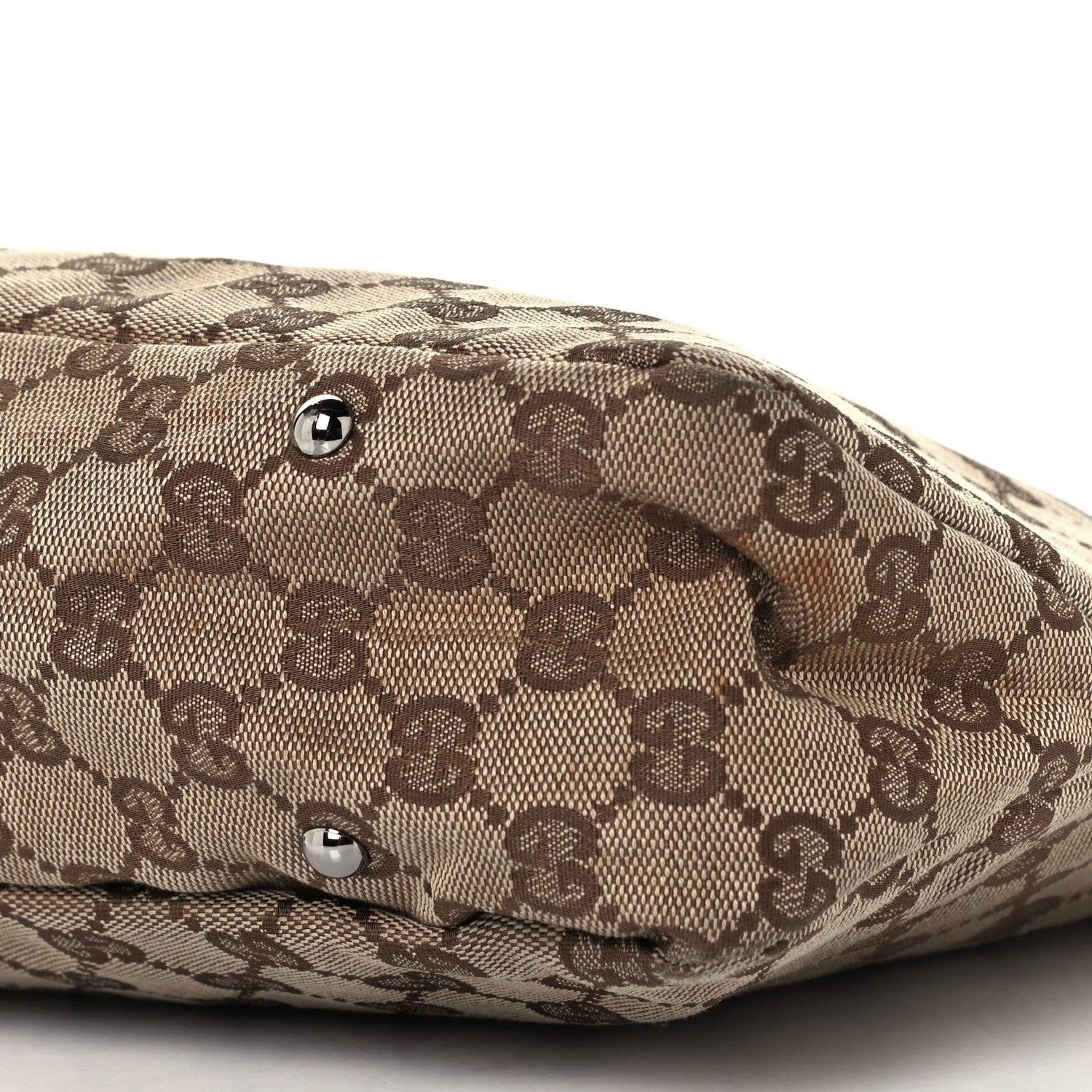 Gucci Monogram Canvas GG Shoulder Bag Brown 5 of 9