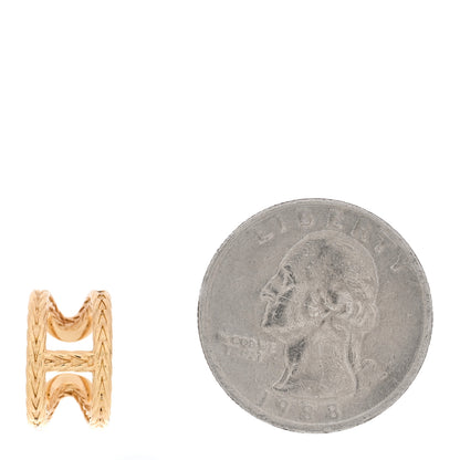 Hermes 18K Yellow Gold PM Chaine d'Ancre Danae Single Cuff Earring 2 of 6