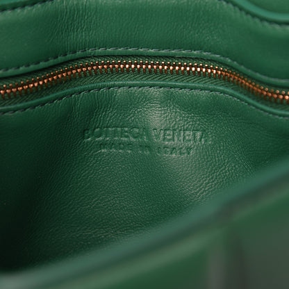 Bottega Veneta Lambskin Maxi Intreccio Padded Chain Cassette Crossbody Bag Racing Green 8 of 10